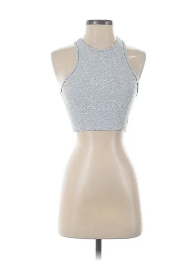 Pre-owned Outdoor Voices Tank Top Gray Halter Neckline Tops