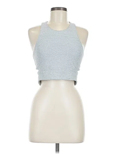 Pre-owned Outdoor Voices Tank Top Gray Halter Neckline Tops