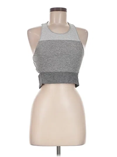 Pre-owned Outdoor Voices Tank Top Gray Halter Neckline Tops