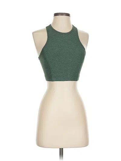 Pre-owned Outdoor Voices Tank Top Green Halter Neckline Tops