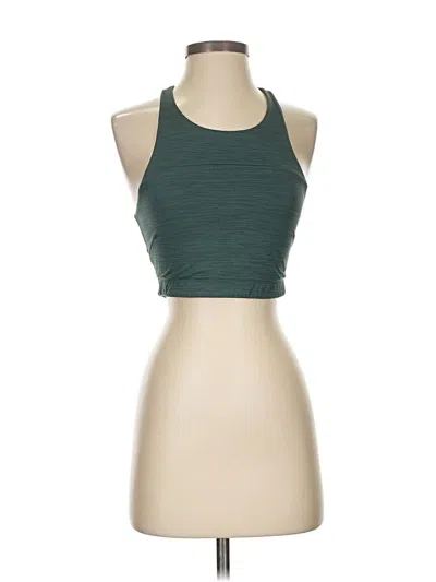 Pre-owned Outdoor Voices Tank Top Green Halter Neckline Tops