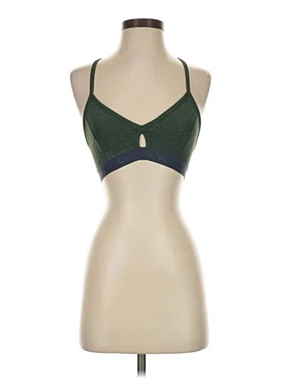 Pre-owned Outdoor Voices Tank Top Green Halter Neckline Tops