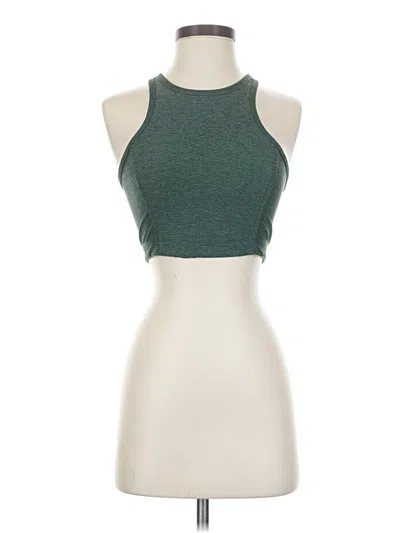 Pre-owned Outdoor Voices Tank Top Green Halter Neckline Tops