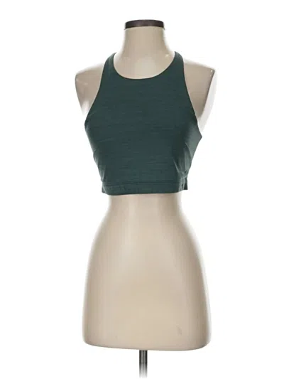 Pre-owned Outdoor Voices Tank Top Green Halter Neckline Tops