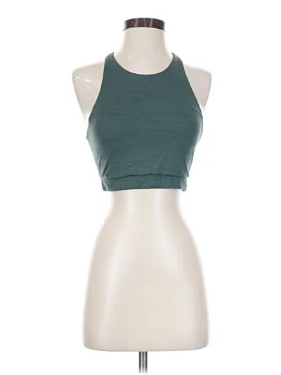 Pre-owned Outdoor Voices Tank Top Green Halter Neckline Tops