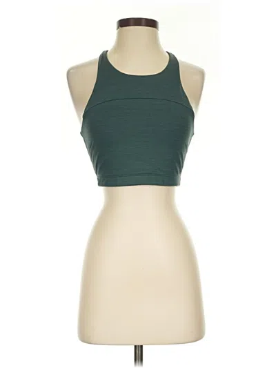 Pre-owned Outdoor Voices Tank Top Green Halter Neckline Tops