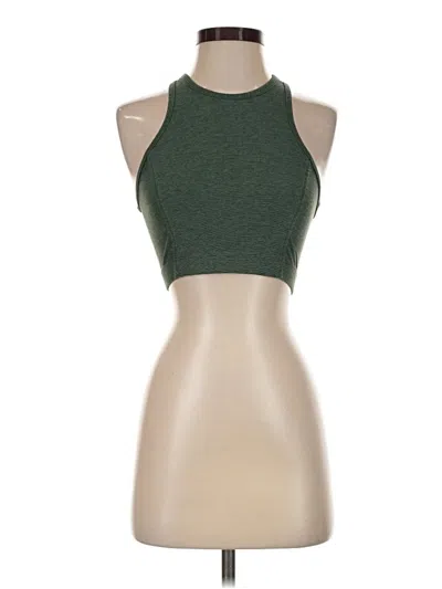 Pre-owned Outdoor Voices Tank Top Green Halter Neckline Tops