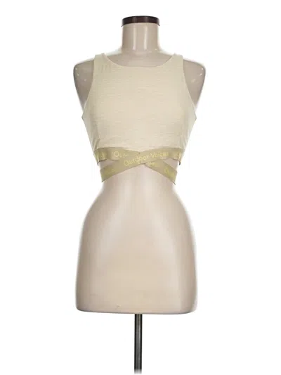 Pre-owned Outdoor Voices Tank Top Ivory Halter Neckline Tops