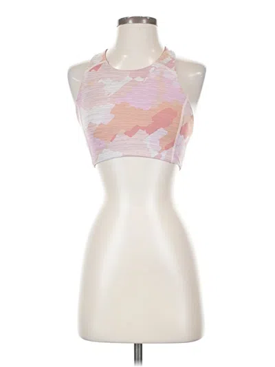 Pre-owned Outdoor Voices Tank Top Pink Halter Neckline Tops