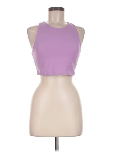 Pre-owned Outdoor Voices Tank Top Purple Halter Neckline Tops