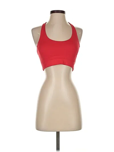 Pre-owned Outdoor Voices Tank Top Red Halter Neckline Tops