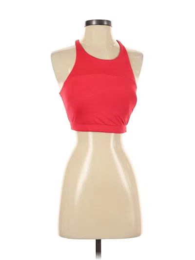 Pre-owned Outdoor Voices Tank Top Red Halter Neckline Tops