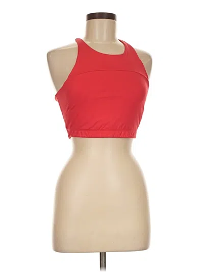 Pre-owned Outdoor Voices Tank Top Red Halter Neckline Tops