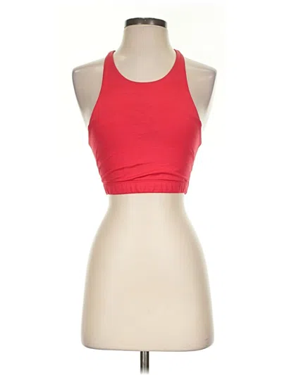 Pre-owned Outdoor Voices Tank Top Red Halter Neckline Tops