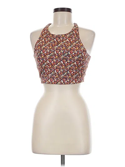 Pre-owned Outdoor Voices Tank Top Red Halter Neckline Tops