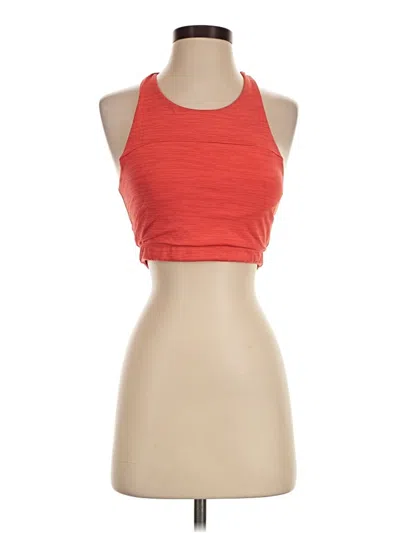 Pre-owned Outdoor Voices Tank Top Red Halter Neckline Tops