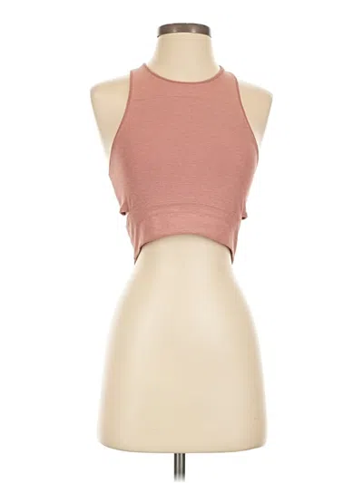 Pre-owned Outdoor Voices Tank Top Red Halter Neckline Tops