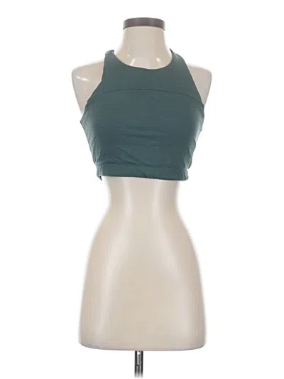 Pre-owned Outdoor Voices Tank Top Teal Halter Neckline Tops