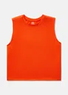 Outdoor Voices Thinkfast Mesh Cropped Muscle Tank Top In Lava
