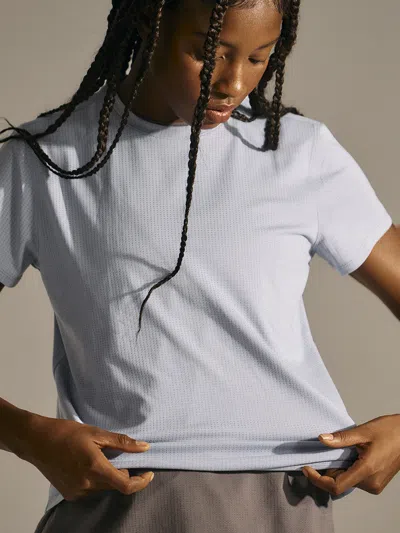 Outdoor Voices Thinkfast Mesh Shortsleeve In Mojave Haze