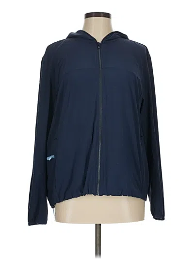 Pre-owned Outdoor Voices Track Jacket In Blue