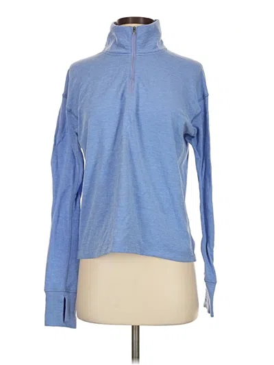Pre-owned Outdoor Voices Turtleneck Sweater In Blue