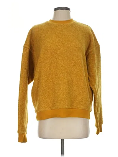 Pre-owned Outdoor Voices Wool Pullover Sweater In Yellow