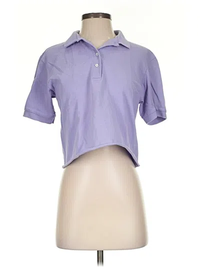 Pre-owned Outer Banks Short Sleeve Blouse In Purple
