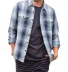Outerknown Blanket Long Sleeve Shirt In Puget Plaid In Multi