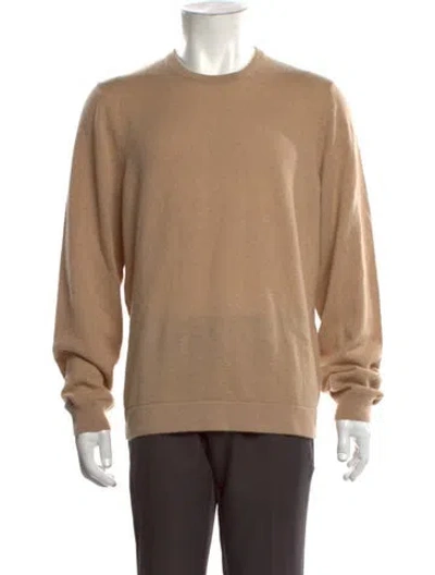 Pre-owned Outerknown Cashmere Crew Neck Pullover In Brown