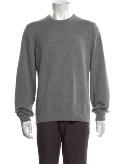 Pre-owned Outerknown Cashmere Crew Neck Pullover In Grey
