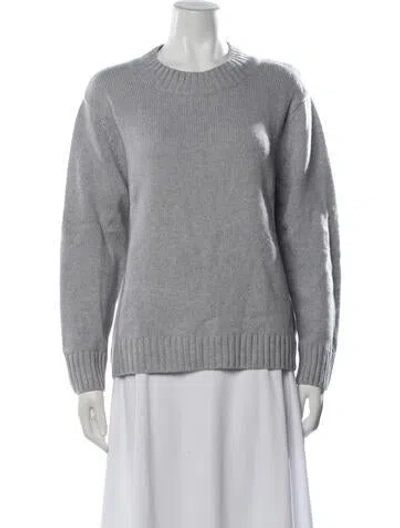 Pre-owned Outerknown Cashmere Crew Neck Sweater In Gray