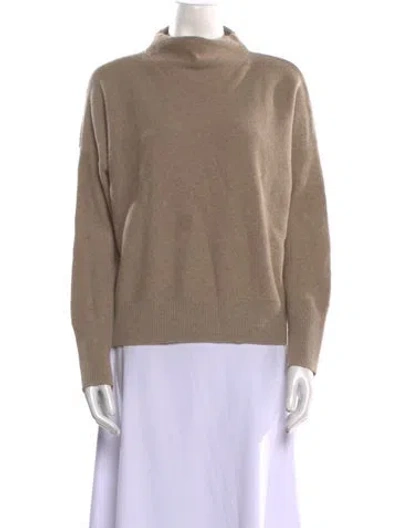 Pre-owned Outerknown Cashmere Mock Neck Sweater In Neutral
