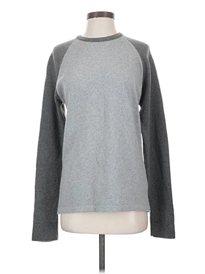 Pre-owned Outerknown Cashmere Pullover Sweater In Gray