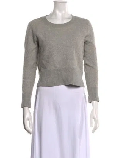 Pre-owned Outerknown Cashmere Scoop Neck Sweater In Gray