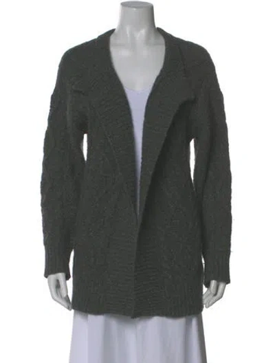 Pre-owned Outerknown Cashmere V-neck Sweater In Gray