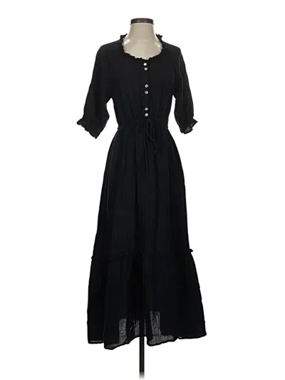 Pre-owned Outerknown Casual Dress In Black