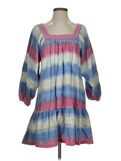 Pre-owned Outerknown Casual Dress In Blue