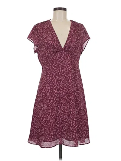 Pre-owned Outerknown Casual Dress In Burgundy