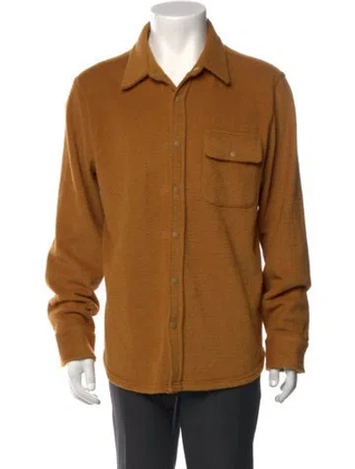 Pre-owned Outerknown Collar Long Sleeve Pullover In Neutrals