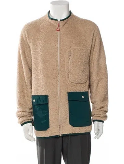 Pre-owned Outerknown Colorblock Pattern Utility Jacket In Neutral