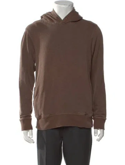 Pre-owned Outerknown Crew Neck Long Sleeve Hoodie In Brown