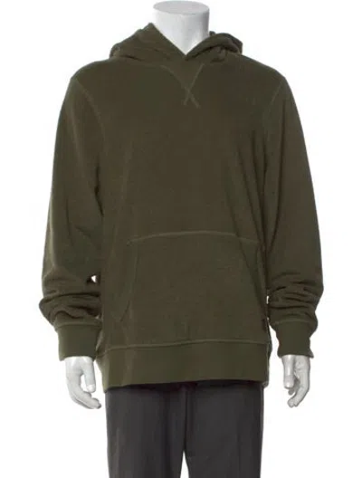 Pre-owned Outerknown Crew Neck Long Sleeve Hoodie In Green