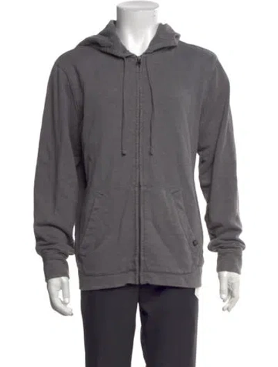 Pre-owned Outerknown Crew Neck Long Sleeve Hoodie In Grey