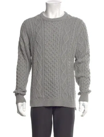 Pre-owned Outerknown Crew Neck Long Sleeve Pullover In Gray