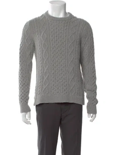 Pre-owned Outerknown Crew Neck Long Sleeve Pullover In Gray
