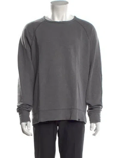 Pre-owned Outerknown Crew Neck Long Sleeve Pullover In Grey