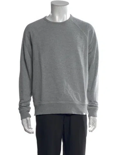 Pre-owned Outerknown Crew Neck Long Sleeve Sweatshirt In Gray