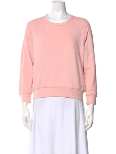 Pre-owned Outerknown Crew Neck Long Sleeve Sweatshirt In Pink