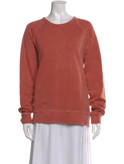 Pre-owned Outerknown Crew Neck Long Sleeve Sweatshirt In Pink